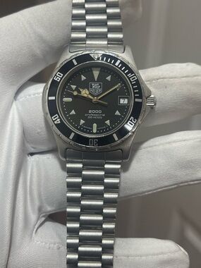 TAG Heuer 2000 Professional Quartz 973.006 Black 37mm Men’s Watch Swiss Made